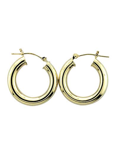 Lord & Taylor 14k. Yellow Gold Polished Hoop Earrings