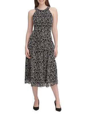 Tommy Hilfiger Vine Embroidered Halter Dress