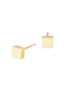 Adina Reyter Core 14k Yellow Gold Cube Stud Earrings