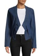 H Halston Layered Open-front Jacket