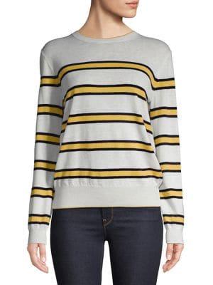 Weekend Max Mara Striped Wool & Cashmere Crewneck Sweater