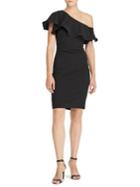 Lauren Ralph Lauren Ruffled One-shoulder Dress