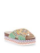 Jessica Simpson Shanny Patterned Platform Wedge Espadrilles