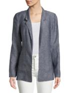 Lord & Taylor Petite Open Front Linen Jacket
