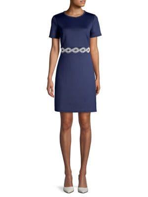 Michael Michael Kors Embroidered Sheath Dress