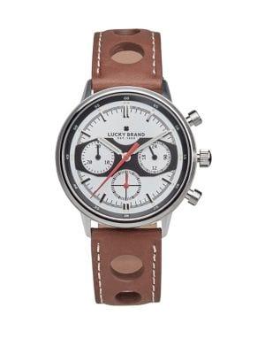 Lucky Brand Fairfax Racing Perforated Watch