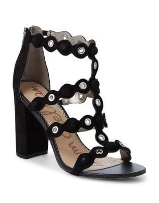 Sam Edelman Yuli Strappy Grommet Suede Sandal