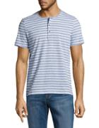 Kenneth Cole New York Striped Henley Tee