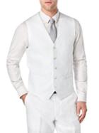 Perry Ellis Big And Tall Linen And Cotton Suit Vest