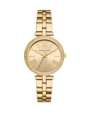 Michael Kors Maci Three-hand Gold-tone Stainless Steel Watch
