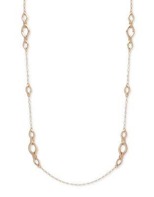 Anne Klein Crystal Chain Necklace