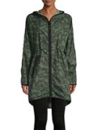 Askya Camouflage High-low Rain Jacket