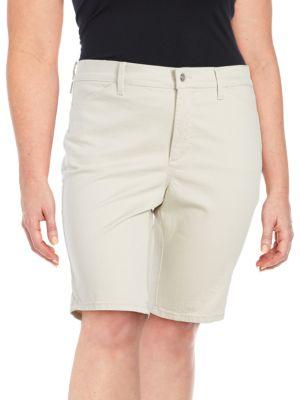 Nydj Solid Cotton Shorts
