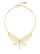 Jessica Simpson Summer Fairy Faux Pearl Dragonfly Necklace