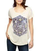 Lucky Brand Floral Hi-lo Top