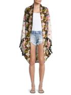 Free People Bali Wrapped In Blooms Shawl Cardigan