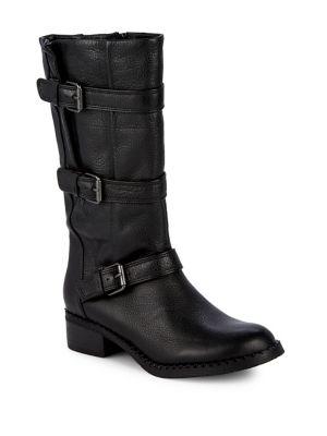 Gentle Souls By Kenneth Cole Best Three-buckle Leather Boots