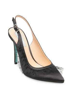 Betsey Johnson Mia Satin Slingback Pumps