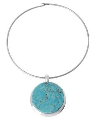 Robert Lee Morris Semiprecious Turquoise Pendant Necklace