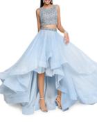 Glamour By Terani Couture Two-piece Embellished Prom Dress Set