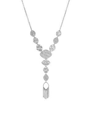Lucky Brand Silvertone Modern Y-necklace