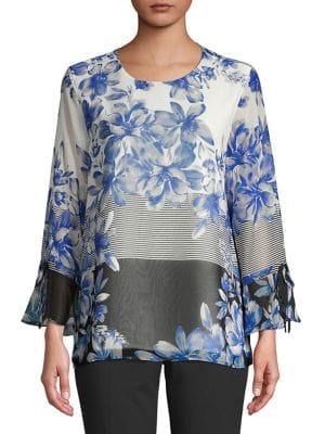 Calvin Klein Mixed-print Blouse