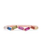 Lord & Taylor Lesa Michele Crystal Zigzag Band Ring