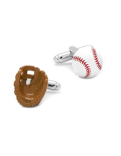 Cufflinks Baseball And Glove Enamel Cuff Links