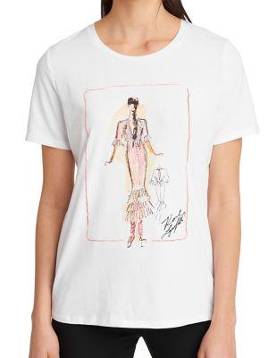 Karl Lagerfeld Paris Fashion Sketched Tee