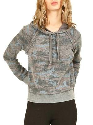 Vintage Havana Camouflage Cotton-blend Hoodie