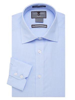 Black Brown Pinstripe Dress Shirt