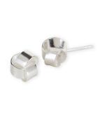 Lord & Taylor Sterling Silver Contemporary Love Knot Stud Earrings