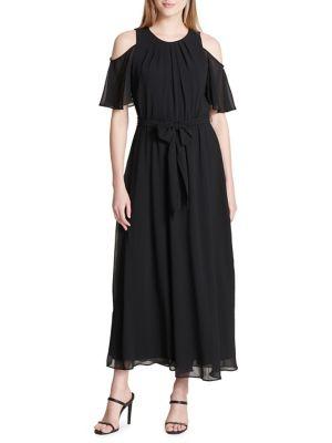 Calvin Klein Cold Shoulder Midi Dress