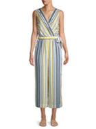 Jones New York Sleeveless Striped Jumpsuit
