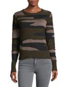 Design Lab Lord & Taylor Camo Long Sleeve Sweater