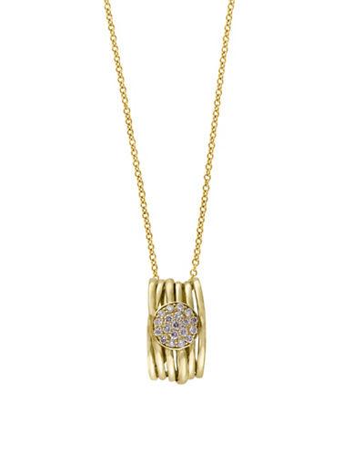 Effy D Oro Diamond And 14k Yellow Gold Coiled Pendant Necklace