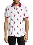 Reason Rose Printed Polo Tee