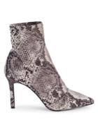 Charles By Charles David Venus Snakeskin-print Booties