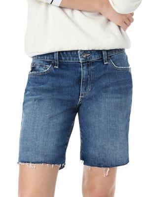 Joe's Jeans Anni Frayed Midi Shorts