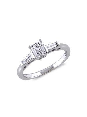 Sonatina 14k White Gold & 0.75 Tcw Diamond Engagement Ring