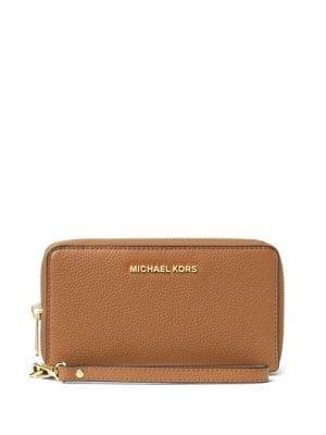 Michael Michael Kors Textured Leather Smartphone Wristlet