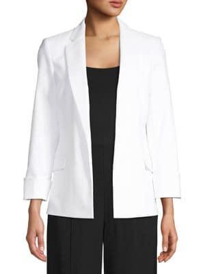 Calvin Klein Cuff-sleeve Open Blazer