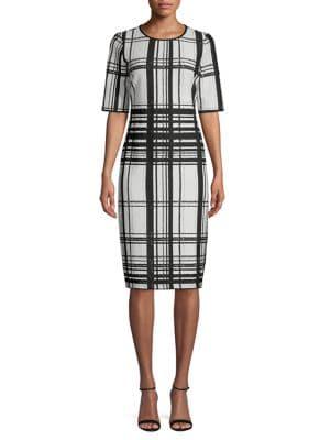 Taylor Plaid Sheath Dress