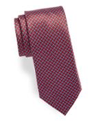 Black Brown Silk Patterned Tie