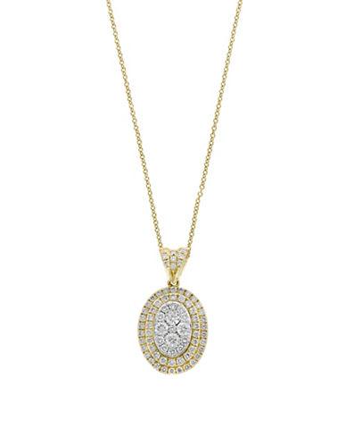 Effy Diamond & 14k Yellow Gold Pendant Necklace