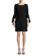 Nicole Miller New York Reversible Bell-sleeve Sheath Dress