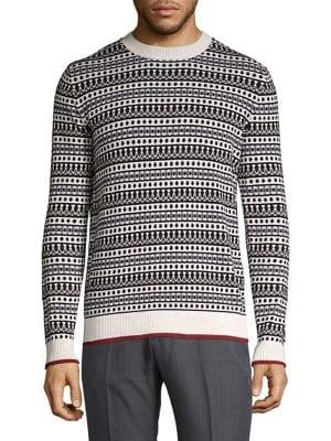 Selected Homme Printed Crewneck Sweater