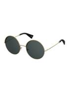Marc Jacobs 57mm Round Mirrored Sunglasses