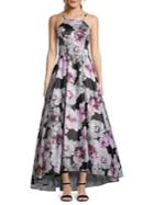 Betsy & Adam Floral High-low Gown