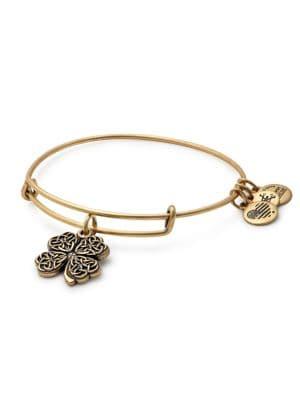 Alex And Ani Path Of Symbols 4-leaf Clover Charm Bracelet
